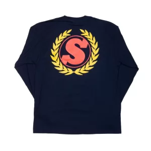 Winner's Wreath Long Sleeve Navy With Red/Yello Ink L