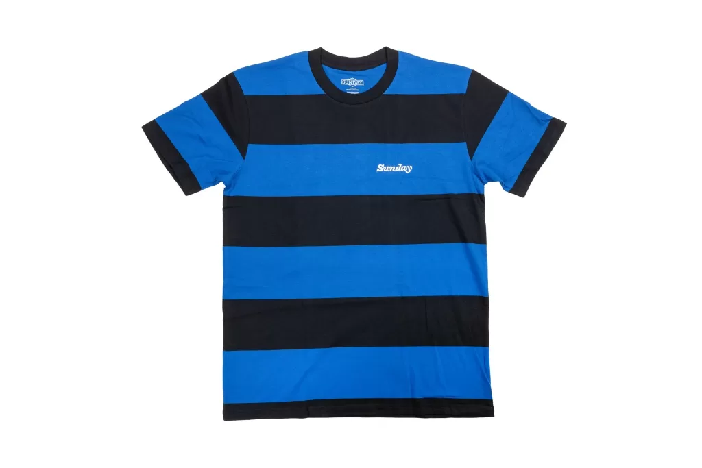 Sunday Game Tee Blue and Black L