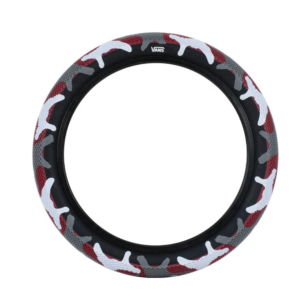 -Cult x Vans Waffle Red Camo BMX Tire 2.40" Cult x Vans Waffle Red Camo BMX Tire 2.40"