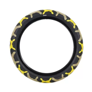 Cult x Vans Waffle Yellow Camo BMX Tire 2.40"